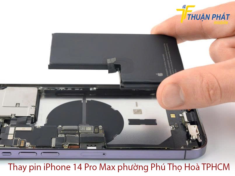Thay pin iPhone 14 Pro Max phường Phú Thọ Hoà TPHCM