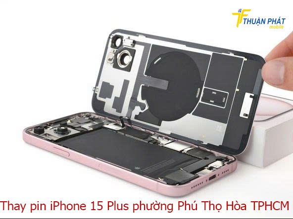Thay pin iPhone 15 Plus phường Phú Thọ Hoà TPHCM
