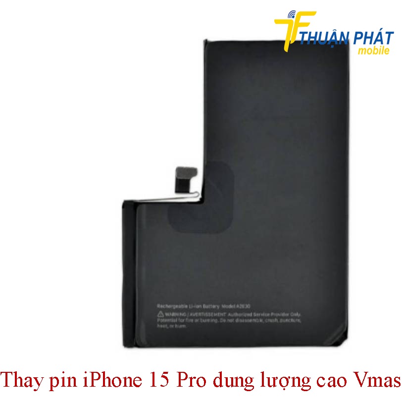 Thay pin iPhone 15 Pro dung lượng cao Vmas