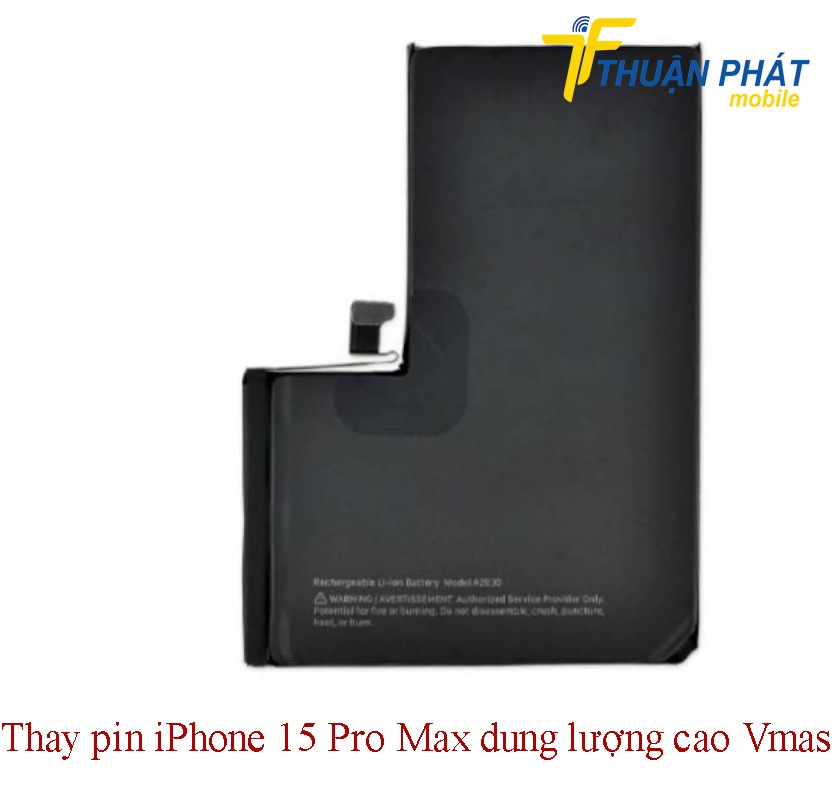 Thay pin iPhone 15 Pro Max dung lượng cao Vmas