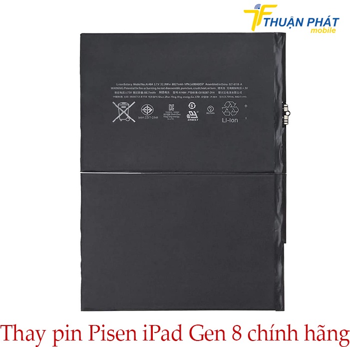 Thay pin Pisen iPad Gen 8 chính hãng