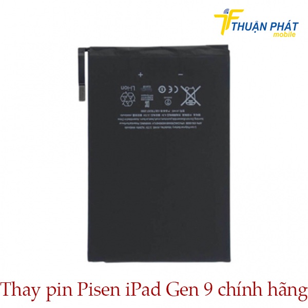 Thay pin Pisen iPad Gen 9 chính hãng