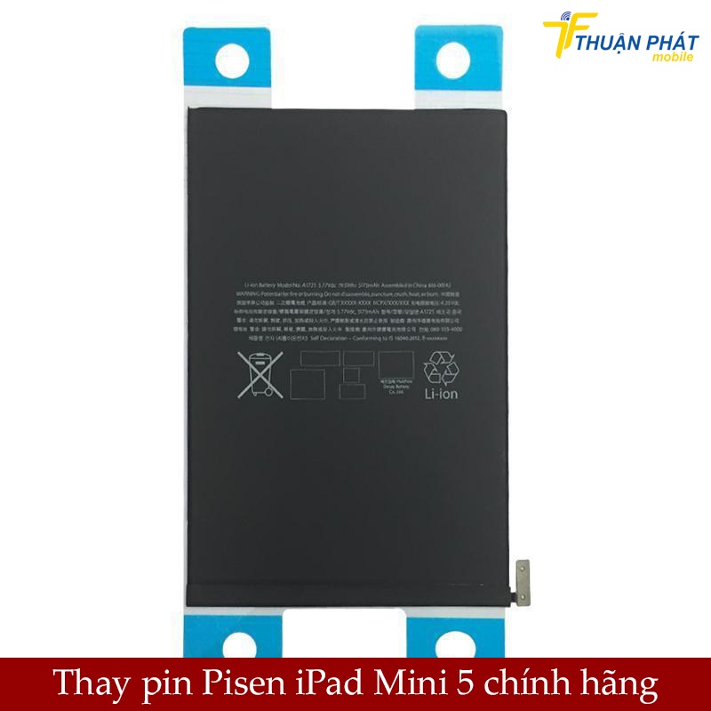 Thay pin Pisen iPad Mini 5 chính hãng