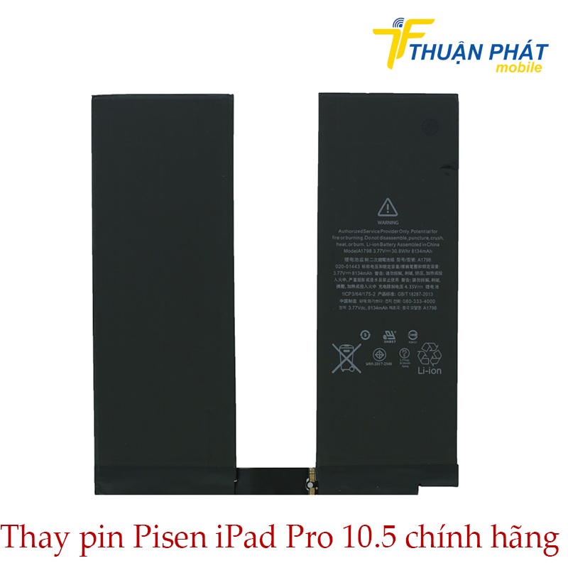 Thay pin Pisen iPad Pro 10.5 chính hãng