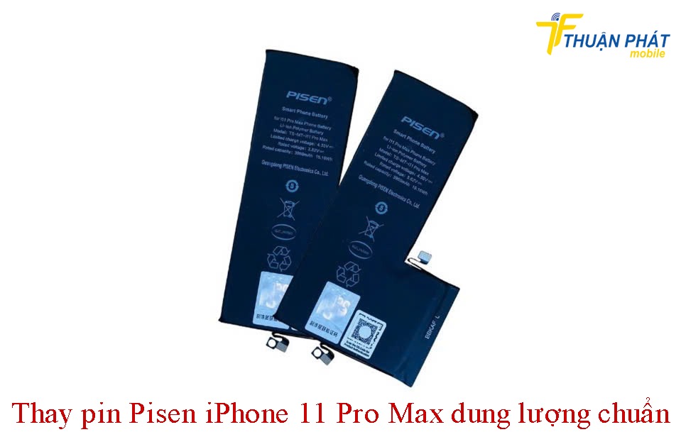 Thay pin Pisen iPhone 11 Pro Max dung lượng chuẩn