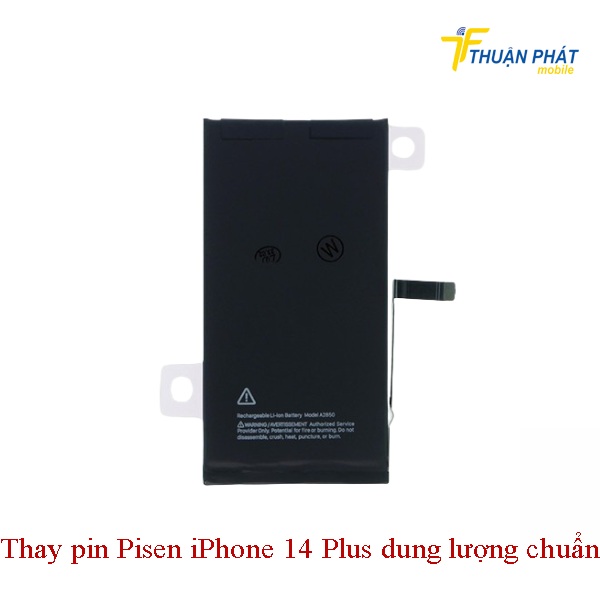 Thay pin Pisen iPhone 14 Plus dung lượng chuẩn