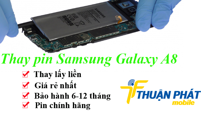 Địa chỉ thay pin Samsung Galaxy A8 giá rẻ