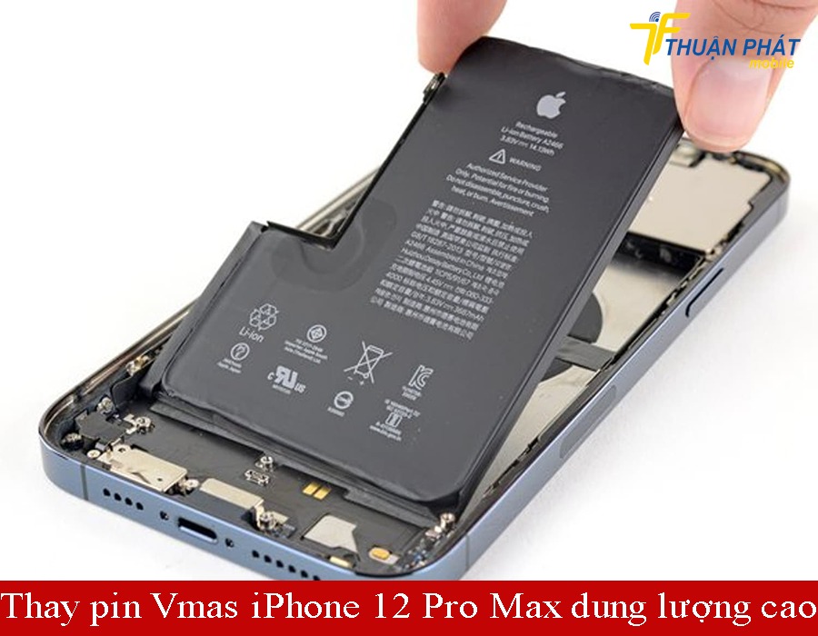 Thay pin Vmas iPhone 12 Pro Max dung lượng cao