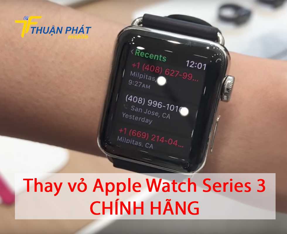 Thay vỏ Apple Watch Series 3 chính hãng