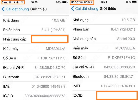 iphone 7 plus mat song khong nhan sim song yeu do mat ICCID1
