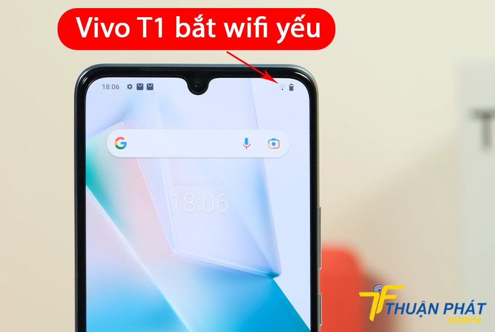 Vivo T1 bắt wifi yếu