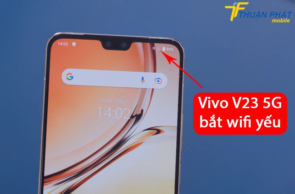 Vivo V23 5G bắt wifi yếu