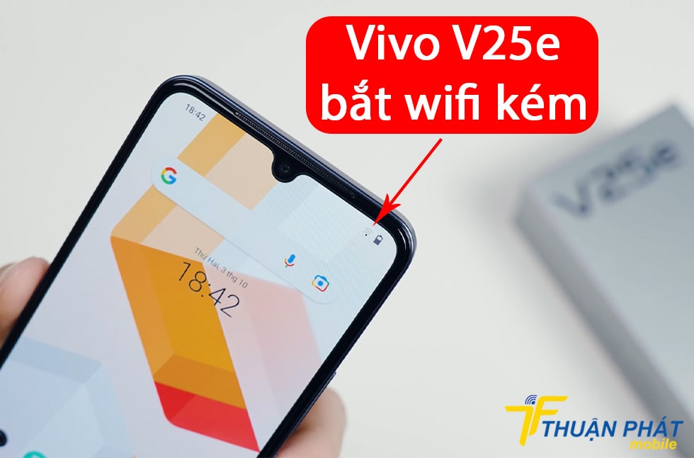 Vivo V25e bắt wifi kém