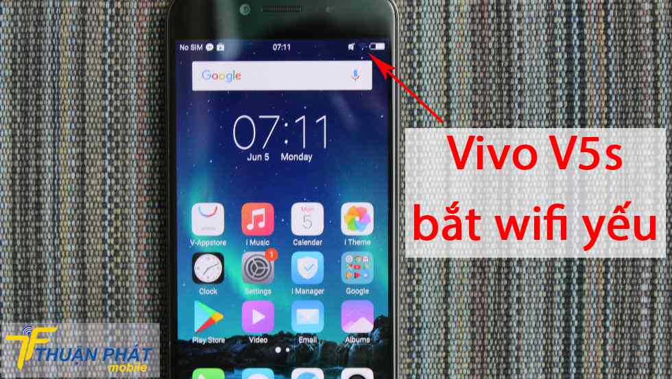 Vivo V5s bắt wifi yếu
