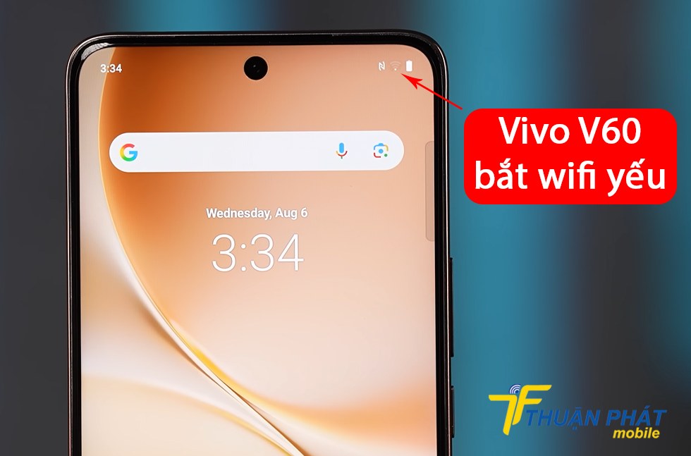 Vivo V60 bắt wifi yếu