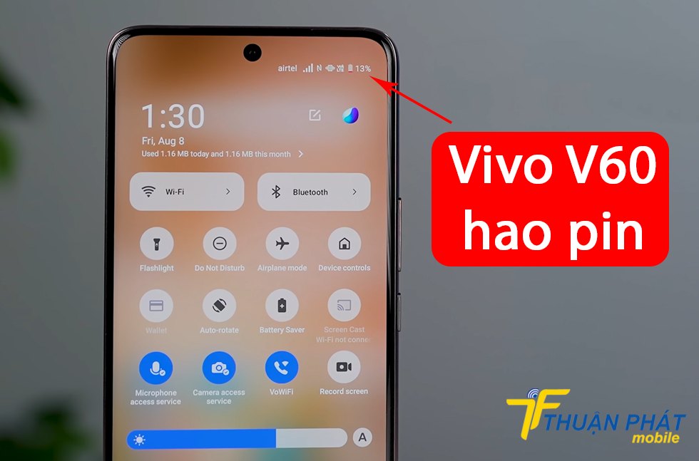 Vivo V60 hao pin