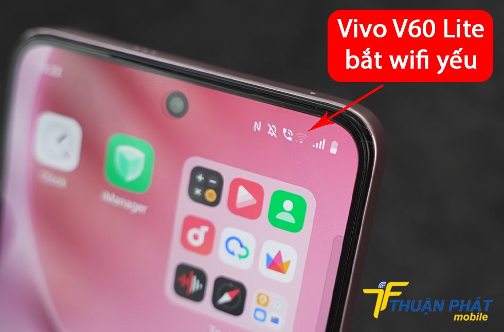 Vivo V60 Lite bắt wifi yếu