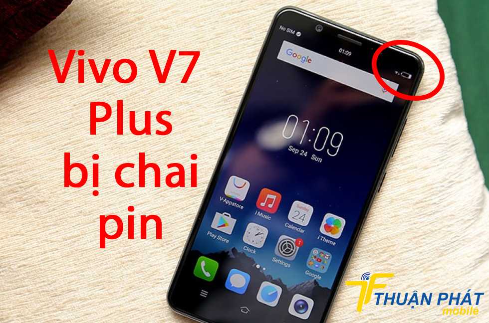 Vivo V7 Plus bị chai pin
