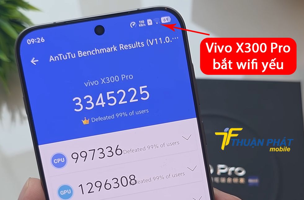 Vivo X300 Pro bắt wifi yếu