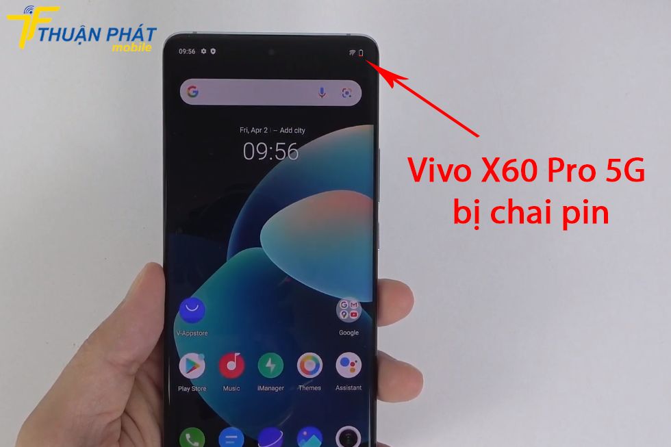 Vivo X60 Pro 5G bị chai pin