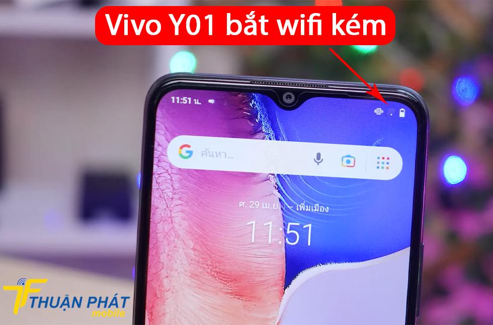 Vivo Y01 bắt wifi kém