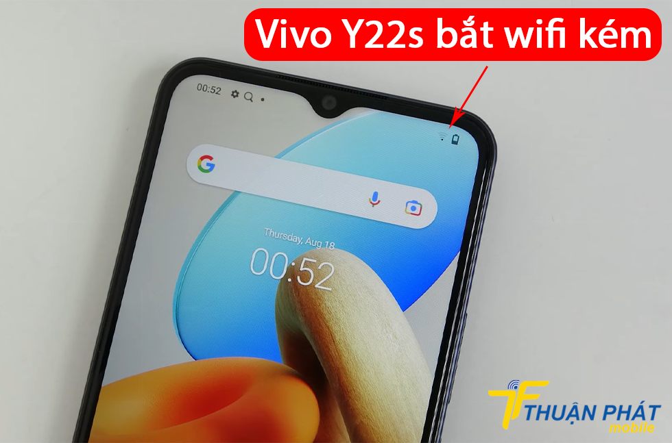 Vivo Y22s bắt wifi kém