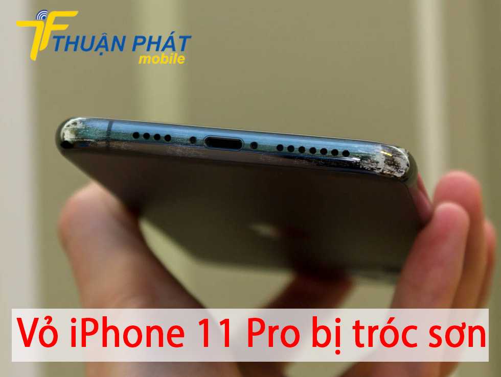 Vỏ iPhone 11 Pro bị tróc sơn