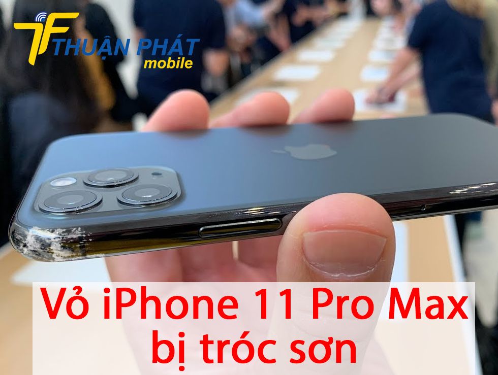 Vỏ iPhone 11 Pro Max bị tróc sơn