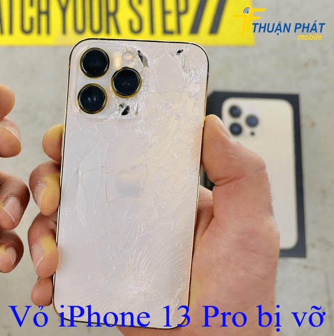 Vỏ iPhone 13 Pro bị vỡ