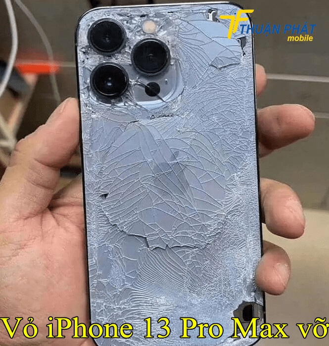 Vỏ iPhone 13 Pro Max bị vỡ