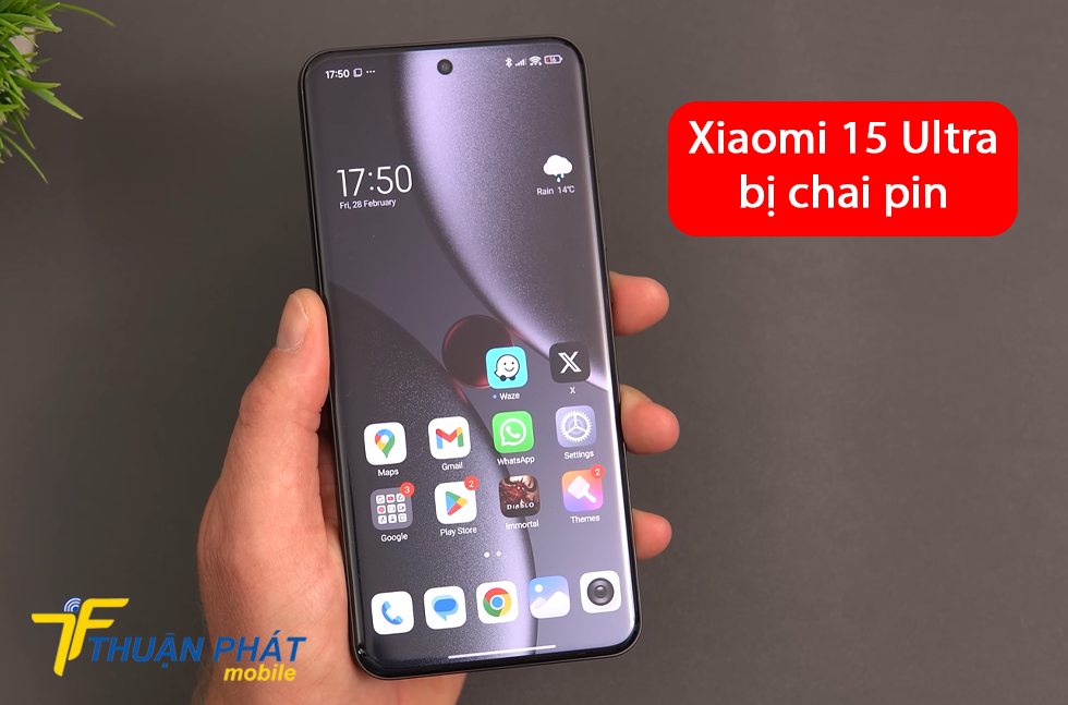 Xiaomi 15 Ultra bị chai pin