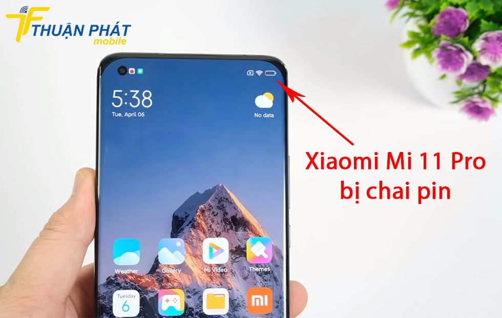 Xiaomi Mi 11 Pro bị chai pin