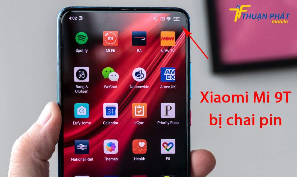 Xiaomi Mi 9T bị chai pin