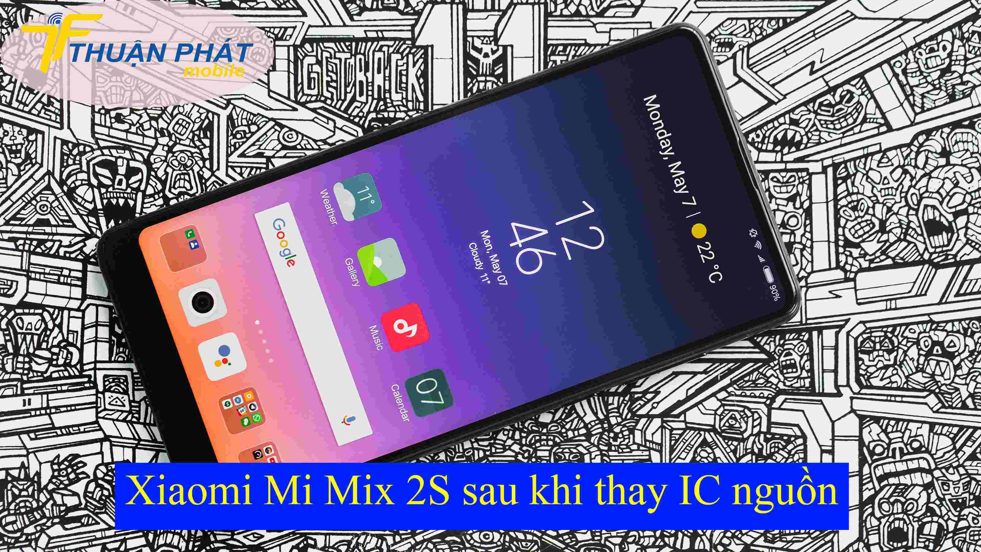 Xiaomi Mi Mix 2S sau khi thay IC nguồn