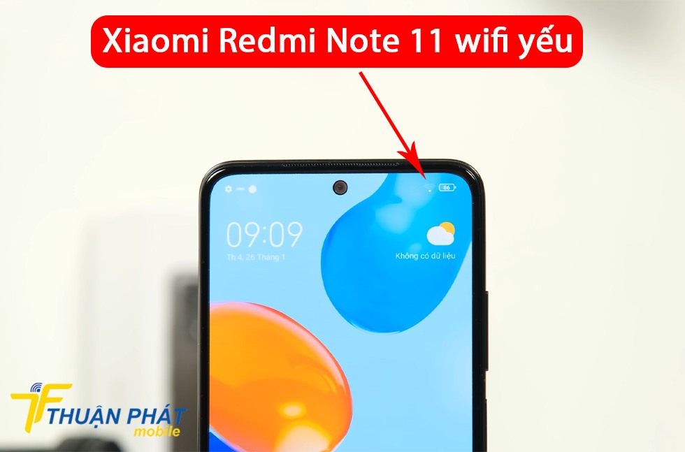 Xiaomi Redmi Note 11 wifi yếu